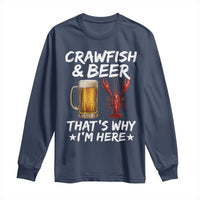 Crawfish Beer Lovers Long Sleeve Shirt Funny Crawfish Cajun Seafood Festival Daddy Crawfish