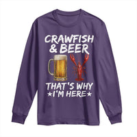 Crawfish Beer Lovers Long Sleeve Shirt Funny Crawfish Cajun Seafood Festival Daddy Crawfish