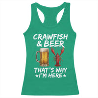 Crawfish Beer Lovers Racerback Tank Top Funny Crawfish Cajun Seafood Festival Daddy Crawfish