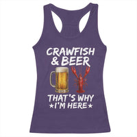 Crawfish Beer Lovers Racerback Tank Top Funny Crawfish Cajun Seafood Festival Daddy Crawfish