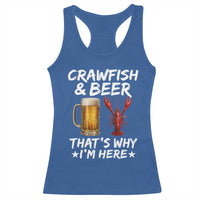 Crawfish Beer Lovers Racerback Tank Top Funny Crawfish Cajun Seafood Festival Daddy Crawfish