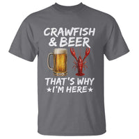 Crawfish Beer Lovers T Shirt Funny Crawfish Cajun Seafood Festival Daddy Crawfish