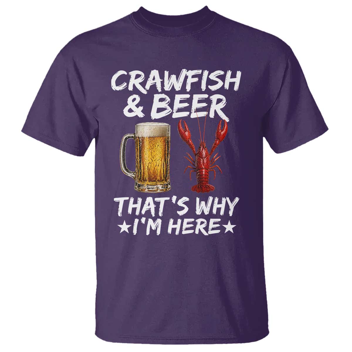 Crawfish Beer Lovers T Shirt Funny Crawfish Cajun Seafood Festival Daddy Crawfish