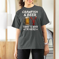 Crawfish Beer Lovers T Shirt For Women Funny Crawfish Cajun Seafood Festival Daddy Crawfish