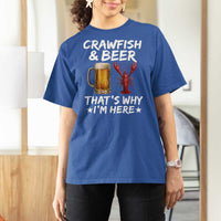 Crawfish Beer Lovers T Shirt For Women Funny Crawfish Cajun Seafood Festival Daddy Crawfish