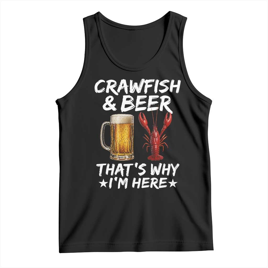 Crawfish Beer Lovers Tank Top Funny Crawfish Cajun Seafood Festival Daddy Crawfish