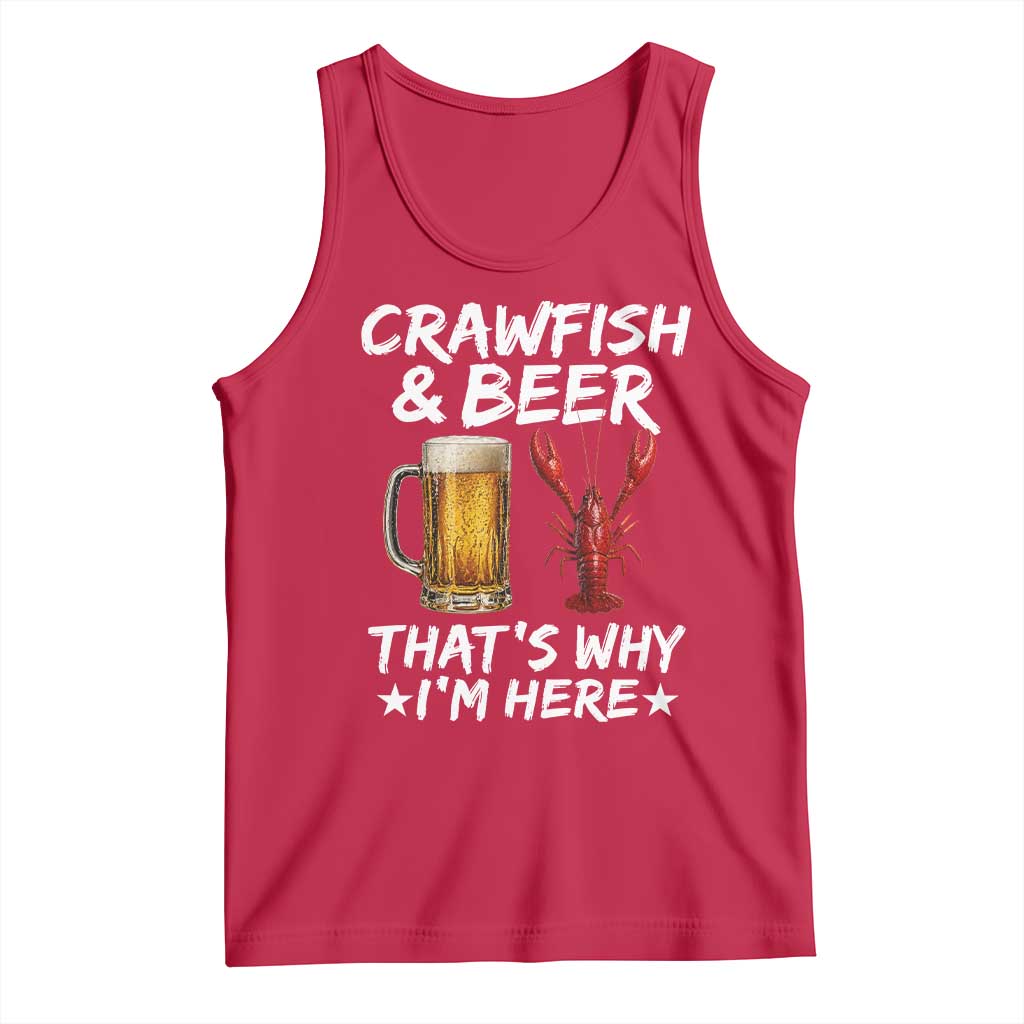 Crawfish Beer Lovers Tank Top Funny Crawfish Cajun Seafood Festival Daddy Crawfish
