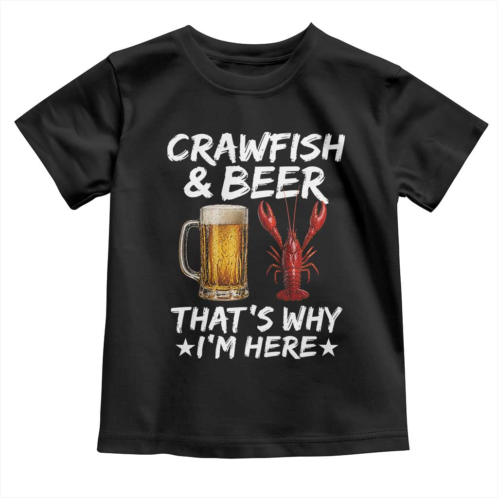 Crawfish Beer Lovers Toddler T Shirt Funny Crawfish Cajun Seafood Festival Daddy Crawfish