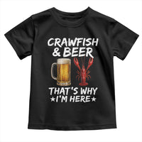 Crawfish Beer Lovers Toddler T Shirt Funny Crawfish Cajun Seafood Festival Daddy Crawfish