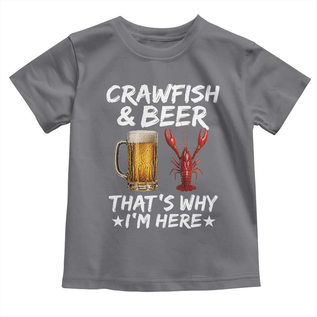Crawfish Beer Lovers Toddler T Shirt Funny Crawfish Cajun Seafood Festival Daddy Crawfish