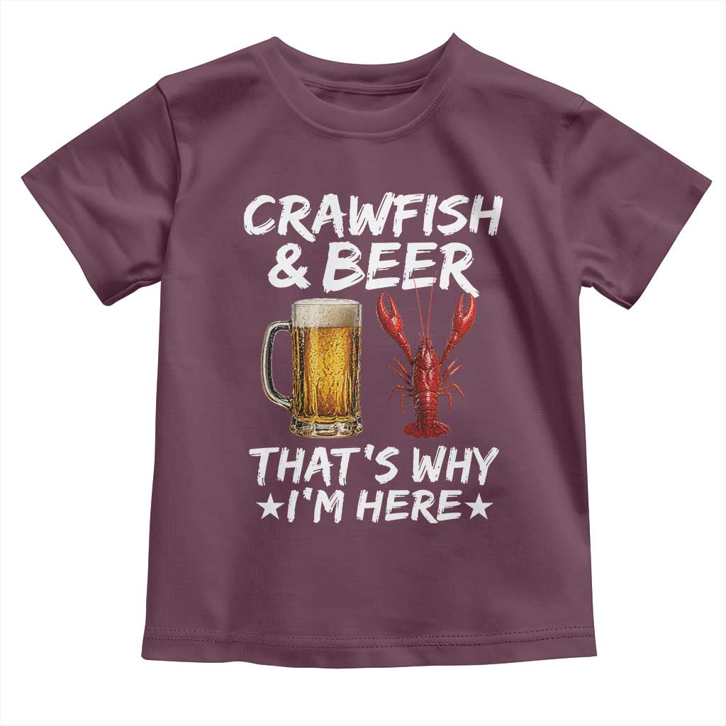 Crawfish Beer Lovers Toddler T Shirt Funny Crawfish Cajun Seafood Festival Daddy Crawfish