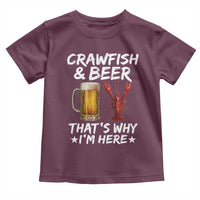 Crawfish Beer Lovers Toddler T Shirt Funny Crawfish Cajun Seafood Festival Daddy Crawfish