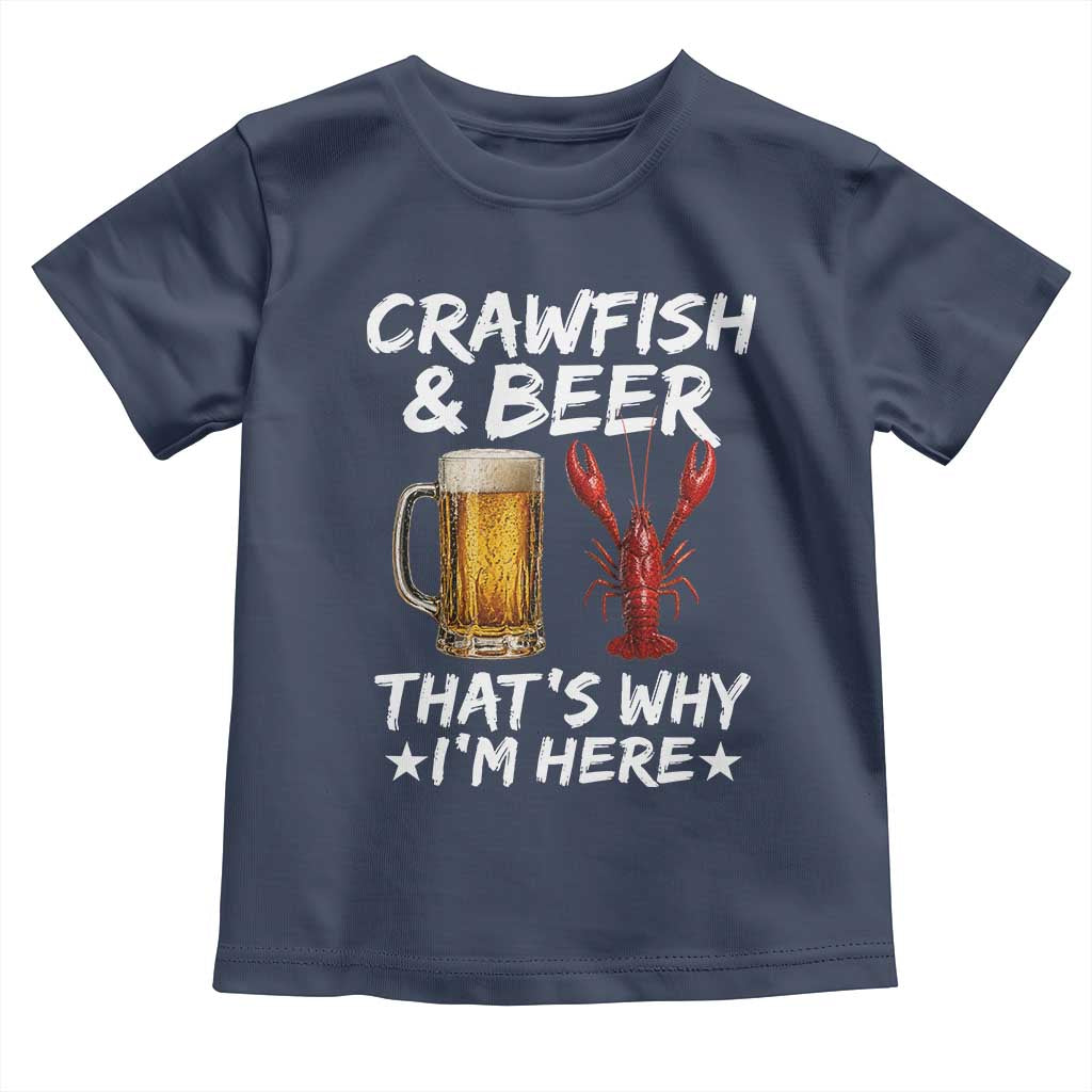 Crawfish Beer Lovers Toddler T Shirt Funny Crawfish Cajun Seafood Festival Daddy Crawfish