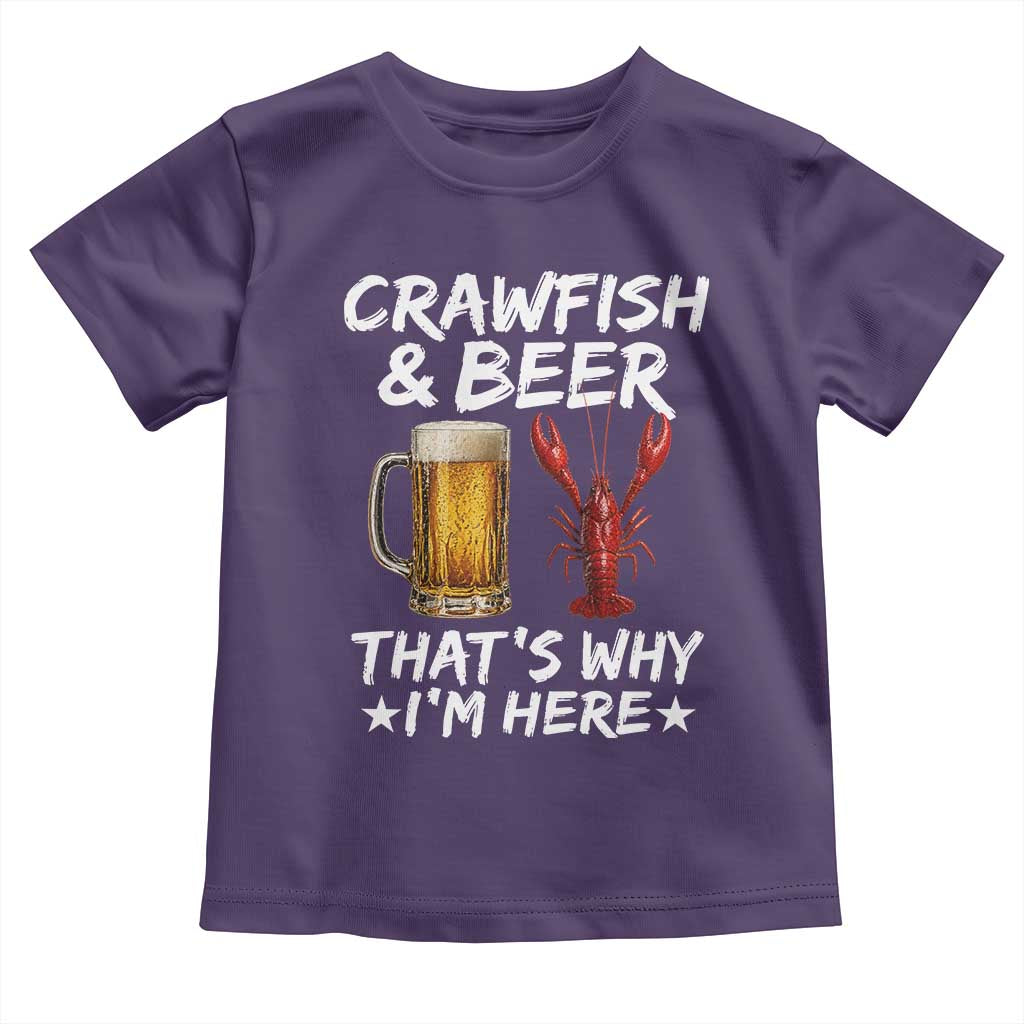 Crawfish Beer Lovers Toddler T Shirt Funny Crawfish Cajun Seafood Festival Daddy Crawfish