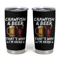 Crawfish Beer Lovers Tumbler Cup Funny Crawfish Cajun Seafood Festival Daddy Crawfish