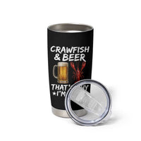 Crawfish Beer Lovers Tumbler Cup Funny Crawfish Cajun Seafood Festival Daddy Crawfish