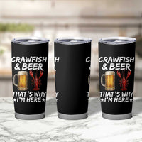 Crawfish Beer Lovers Tumbler Cup Funny Crawfish Cajun Seafood Festival Daddy Crawfish