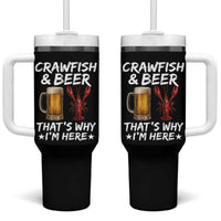 Crawfish Beer Lovers Tumbler With Handle Funny Crawfish Cajun Seafood Festival Daddy Crawfish