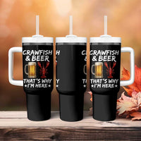 Crawfish Beer Lovers Tumbler With Handle Funny Crawfish Cajun Seafood Festival Daddy Crawfish