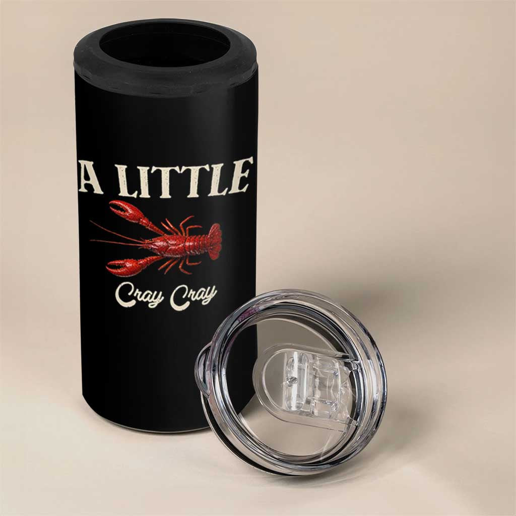 Crawfish Lovers 4 in 1 Can Cooler Tumbler A Little Cray Crayfish Boils Cajun Seafood Festival