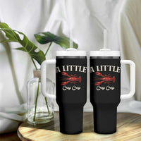 Crawfish Lovers Tumbler With Handle A Little Cray Crayfish Boils Cajun Seafood Festival