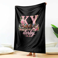 Horse Racing KY Derby Day Vibes Throw Blanket This is My Derby Day Dress