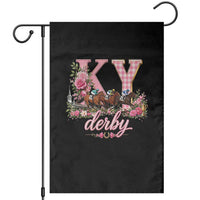 Horse Racing KY Derby Day Vibes Garden Flag This is My Derby Day Dress