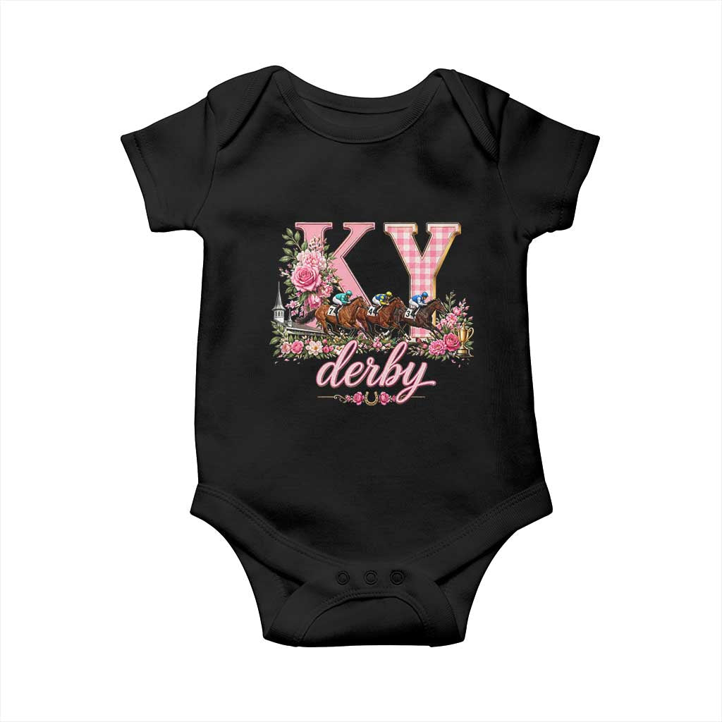 Horse Racing KY Derby Day Vibes Baby Onesie This is My Derby Day Dress