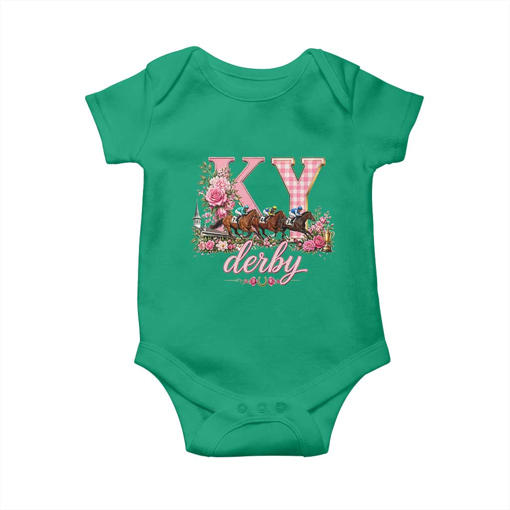 Horse Racing KY Derby Day Vibes Baby Onesie This is My Derby Day Dress