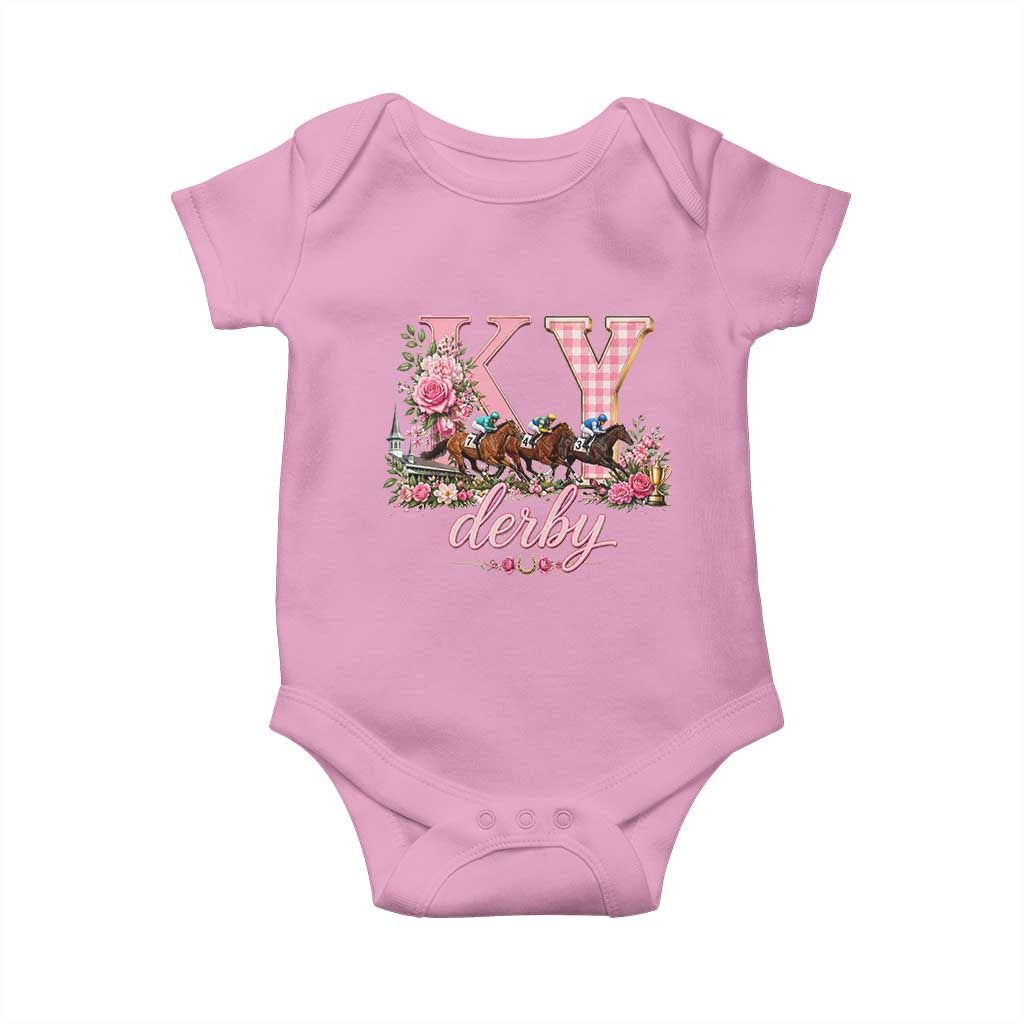Horse Racing KY Derby Day Vibes Baby Onesie This is My Derby Day Dress