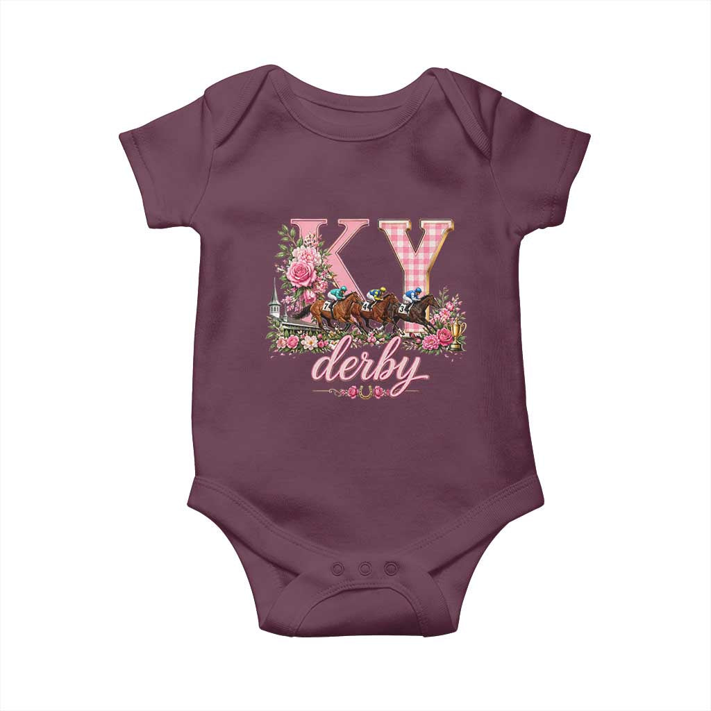 Horse Racing KY Derby Day Vibes Baby Onesie This is My Derby Day Dress