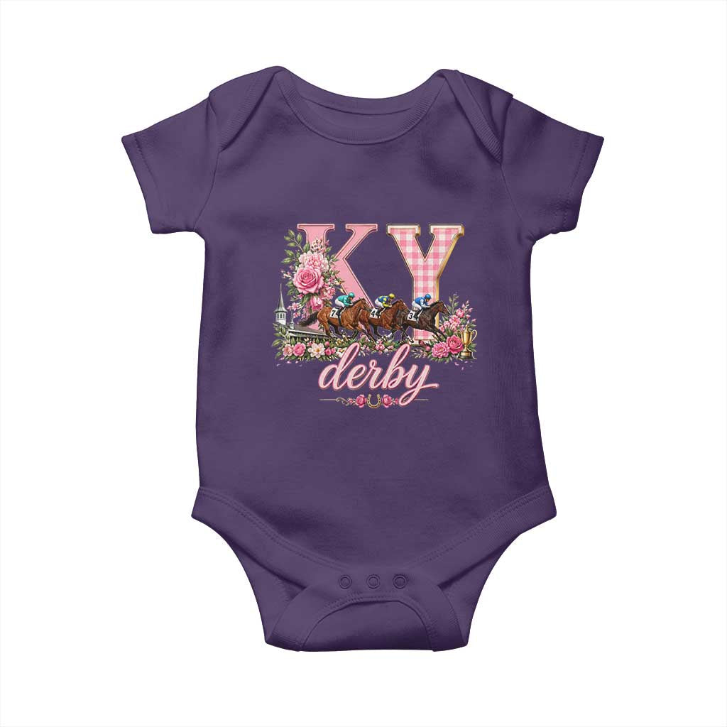 Horse Racing KY Derby Day Vibes Baby Onesie This is My Derby Day Dress
