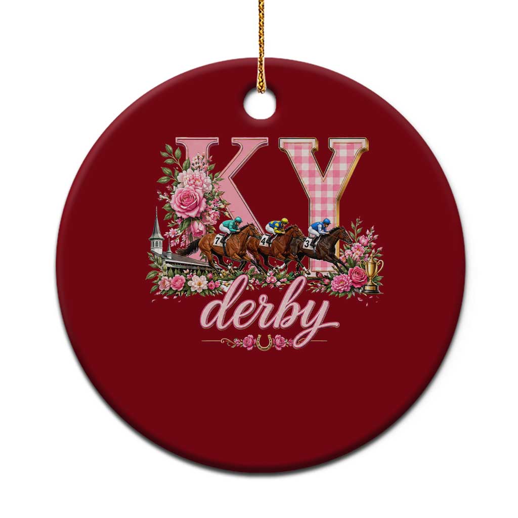 Horse Racing KY Derby Day Vibes Ceramic Ornament This is My Derby Day Dress