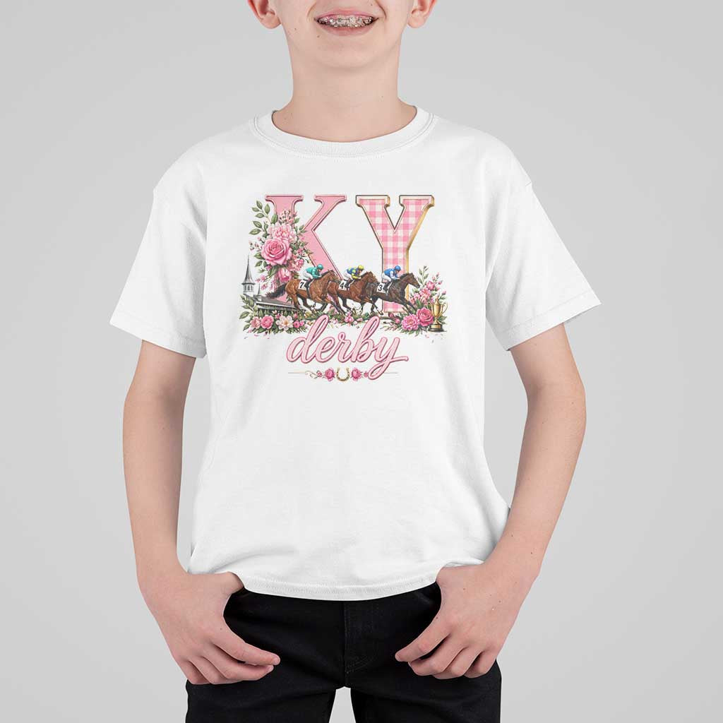 Horse Racing KY Derby Day Vibes T Shirt For Kid This is My Derby Day Dress