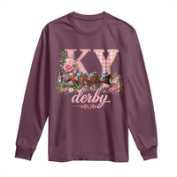Horse Racing KY Derby Day Vibes Long Sleeve Shirt This is My Derby Day Dress