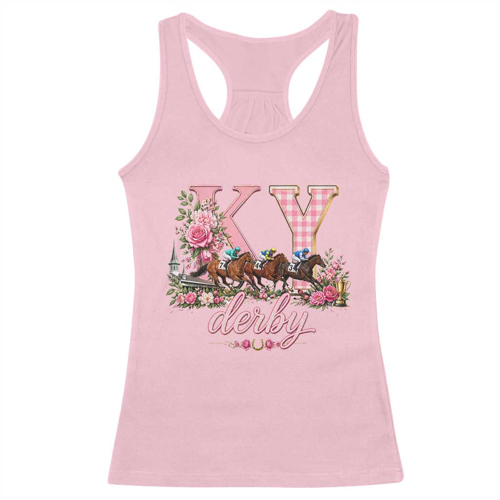 Horse Racing KY Derby Day Vibes Racerback Tank Top This is My Derby Day Dress
