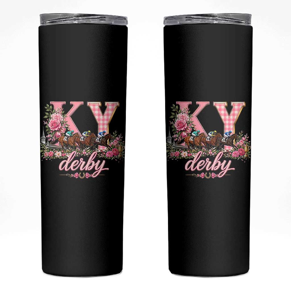 Horse Racing KY Derby Day Vibes Skinny Tumbler This is My Derby Day Dress