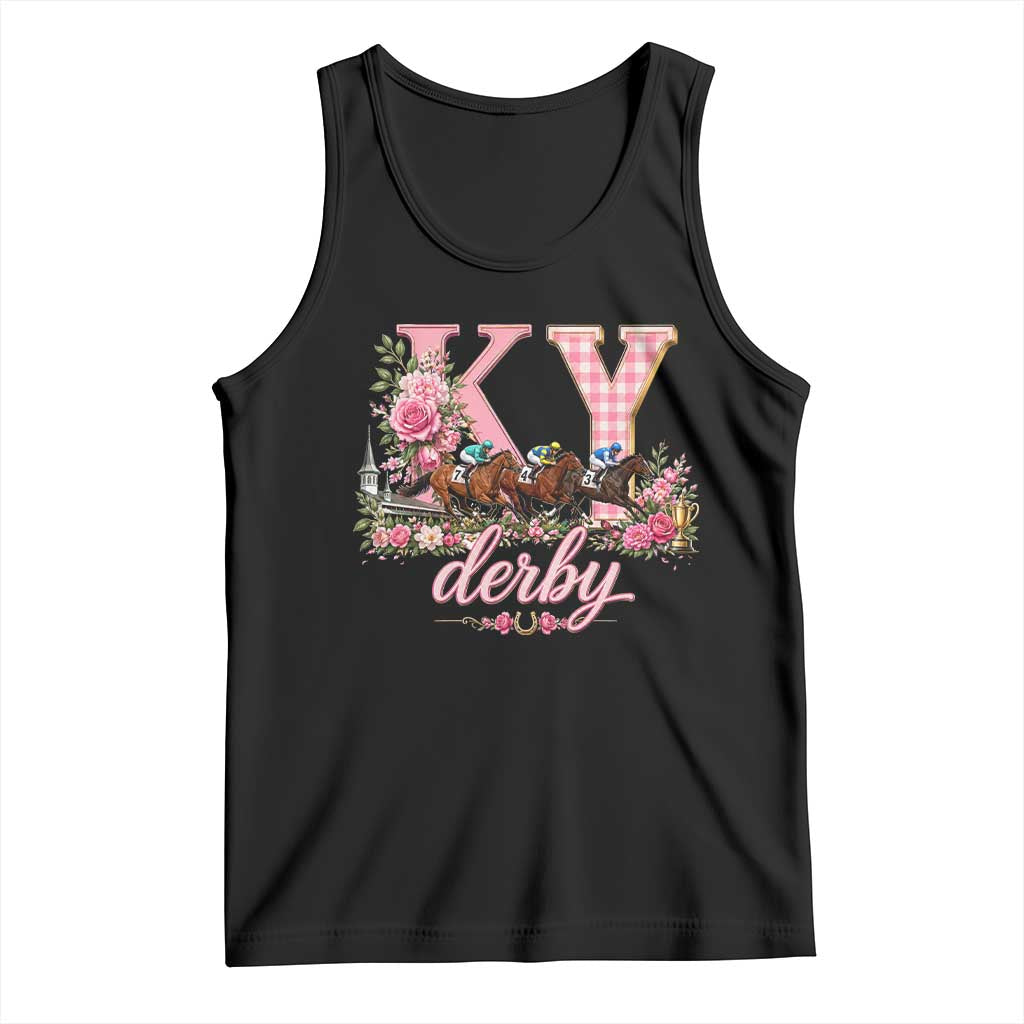 Horse Racing KY Derby Day Vibes Tank Top This is My Derby Day Dress