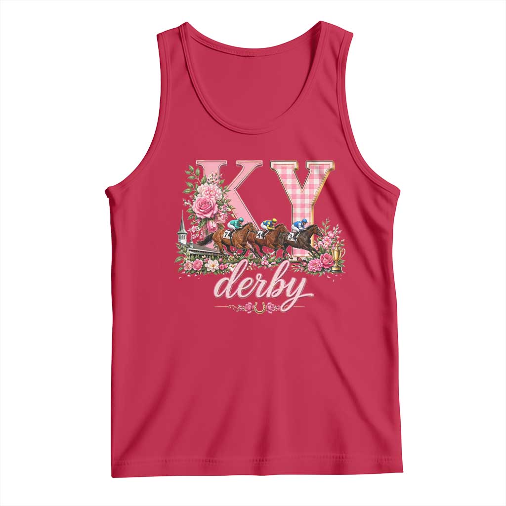 Horse Racing KY Derby Day Vibes Tank Top This is My Derby Day Dress