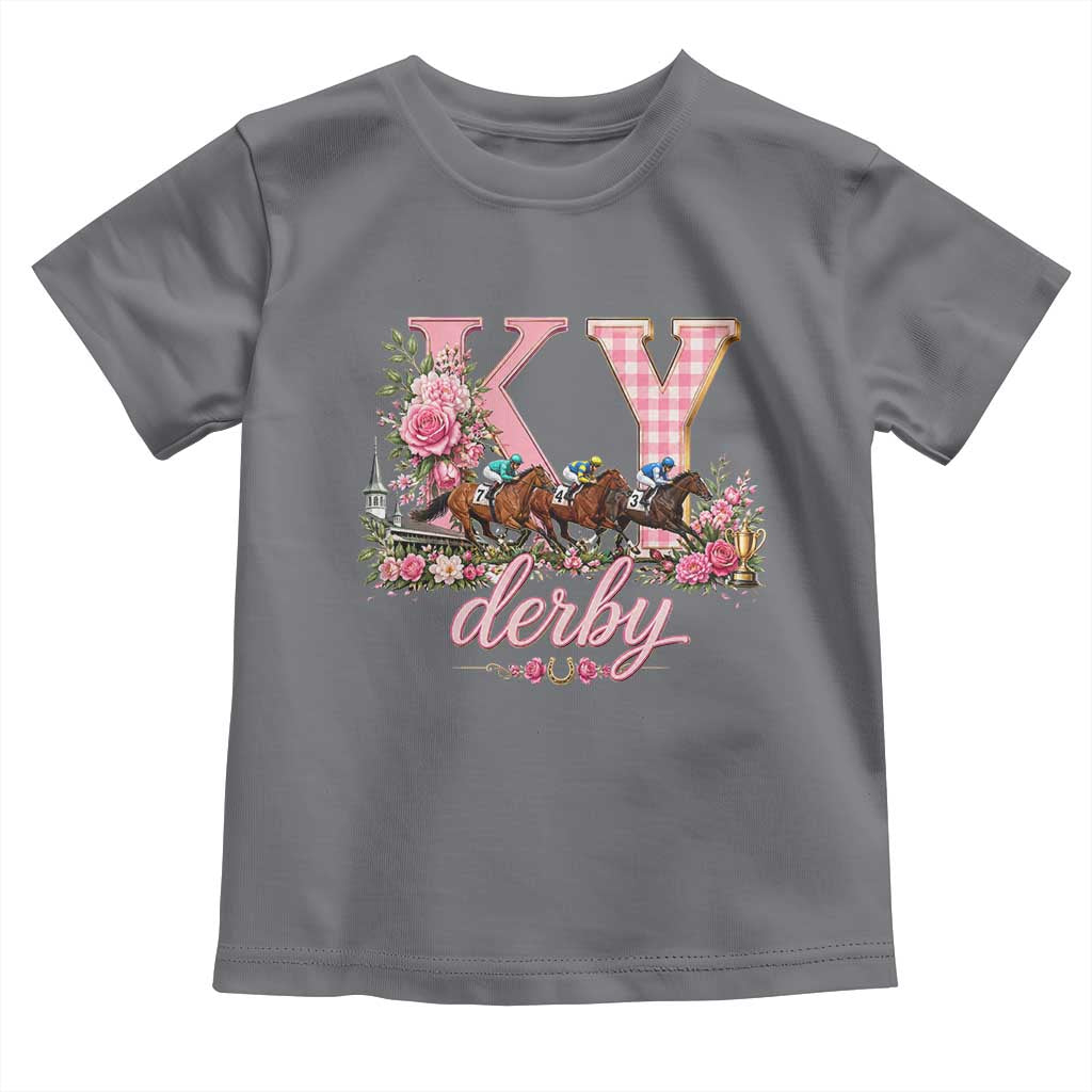 Horse Racing KY Derby Day Vibes Toddler T Shirt This is My Derby Day Dress