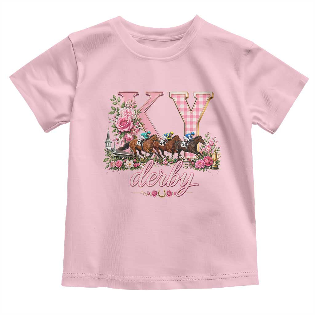 Horse Racing KY Derby Day Vibes Toddler T Shirt This is My Derby Day Dress