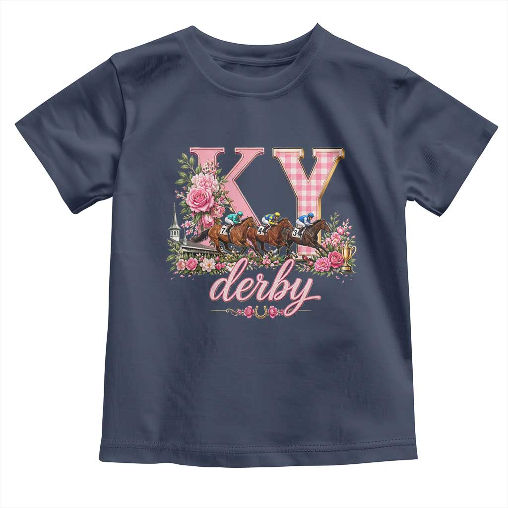 Horse Racing KY Derby Day Vibes Toddler T Shirt This is My Derby Day Dress