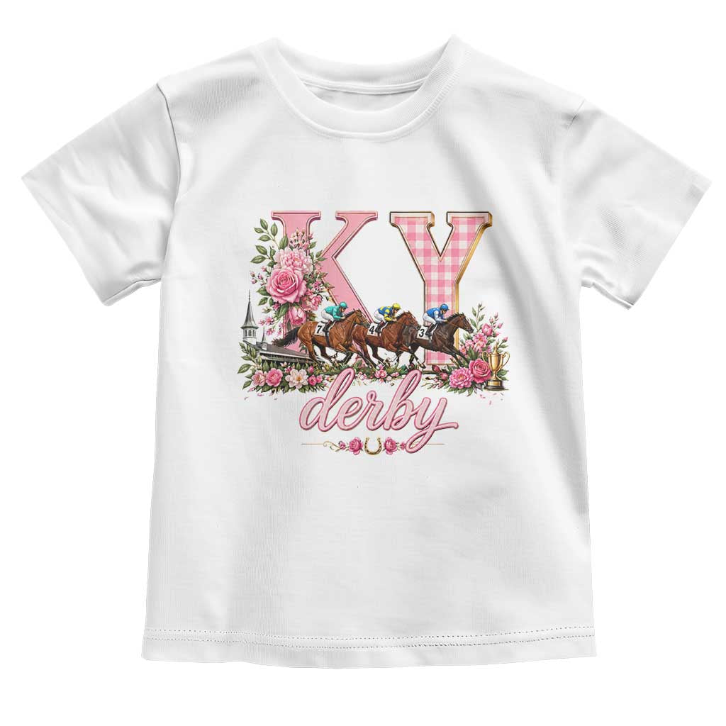 Horse Racing KY Derby Day Vibes Toddler T Shirt This is My Derby Day Dress