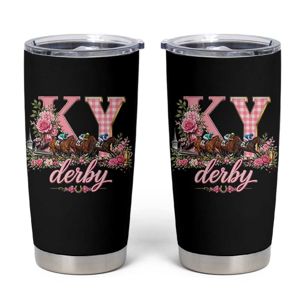 Horse Racing KY Derby Day Vibes Tumbler Cup This is My Derby Day Dress