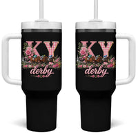 Horse Racing KY Derby Day Vibes Tumbler With Handle This is My Derby Day Dress