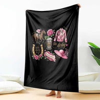 Horse Racing Derby Day Throw Blanket Doodles Funny Silks Jockey