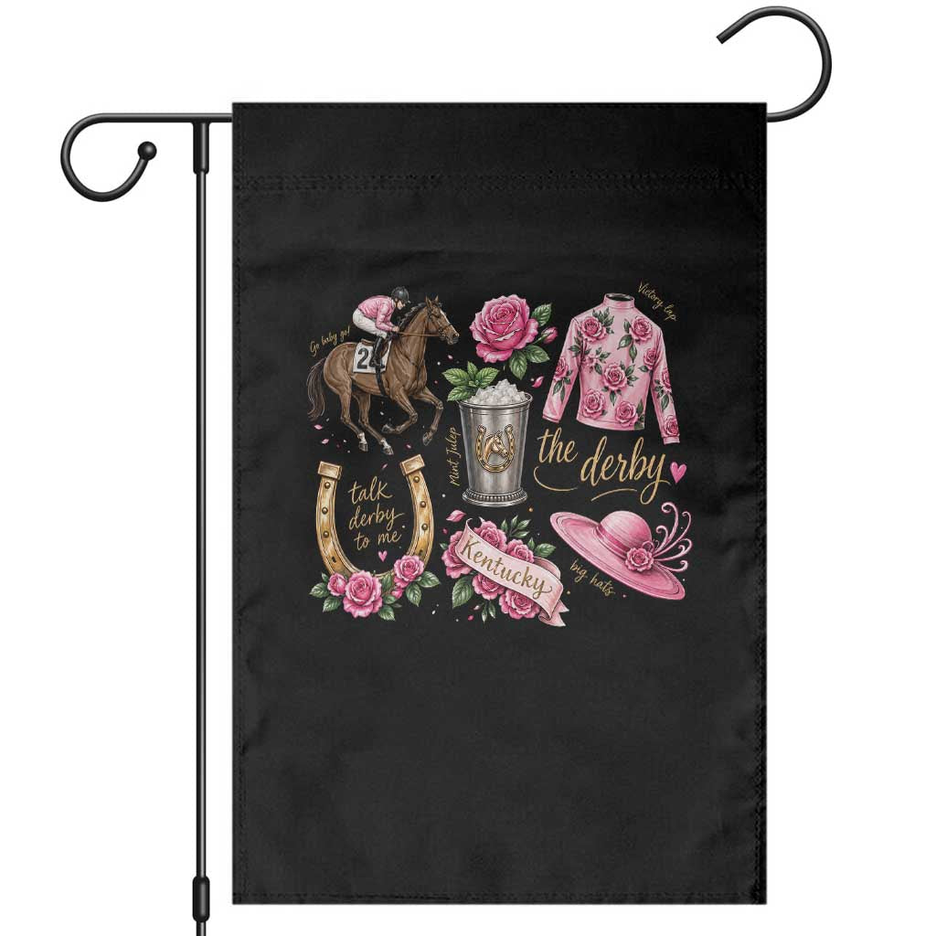Horse Racing Derby Day Garden Flag Doodles Funny Silks Jockey