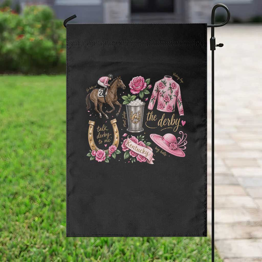 Horse Racing Derby Day Garden Flag Doodles Funny Silks Jockey