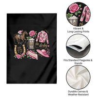 Horse Racing Derby Day Garden Flag Doodles Funny Silks Jockey