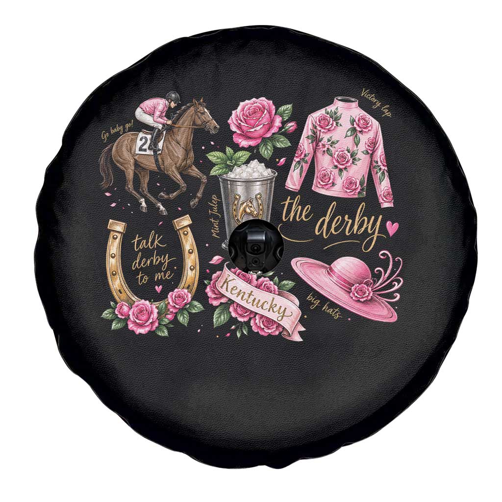 Horse Racing Derby Day Spare Tire Cover Doodles Funny Silks Jockey
